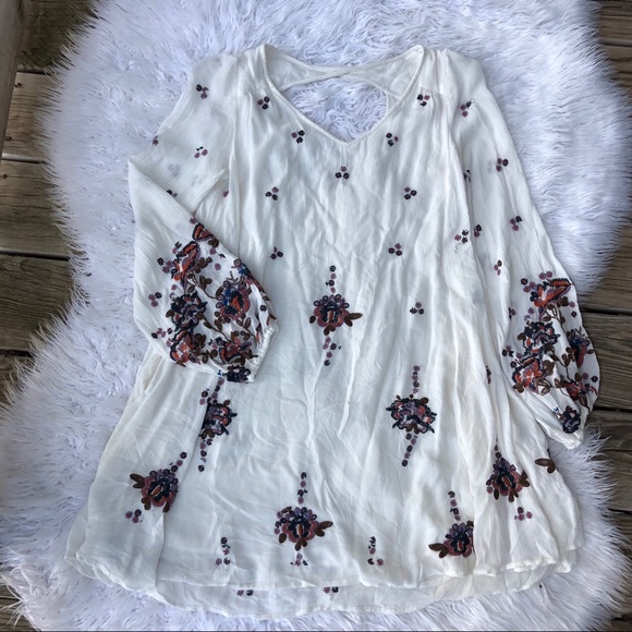 NWT Free People Oxford Embroidered Mini Dress SzXS - Picture 4 of 7